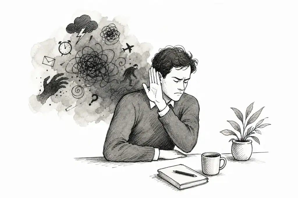 The thought suppression effect — why fighting anxious thoughts backfires
